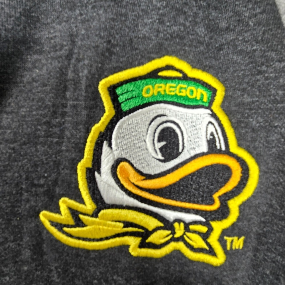 Oregon‎ Ducks Sweatshirt Large 1/4 Zip Pullover Jacket Ragland NWOT Mens - Picture 2 of 10